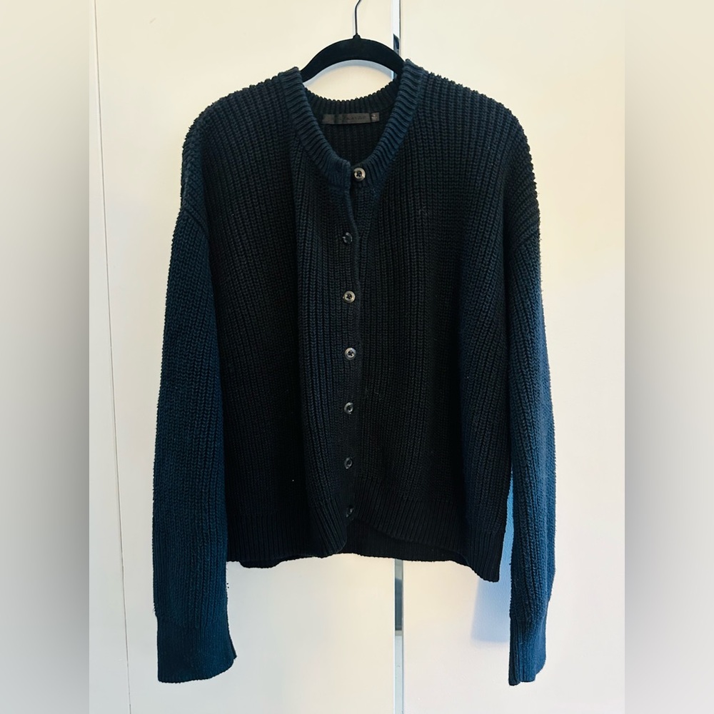 Jenni Kayne Cotton Hayes Crewneck Cardigan